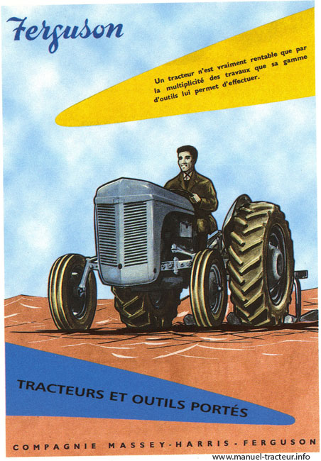 carte postale Tracteur Ferguson