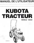 Manuel utilisateur tracteur Kubota B2420