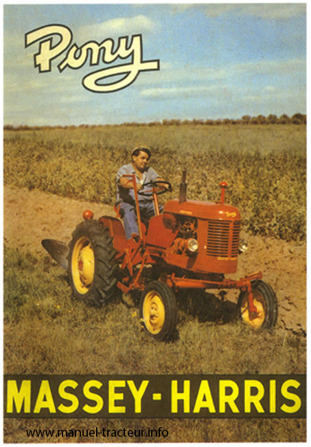 carte postale Tracteur Pony Massey Harris