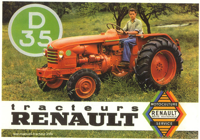 carte postale Tracteur Renault D35