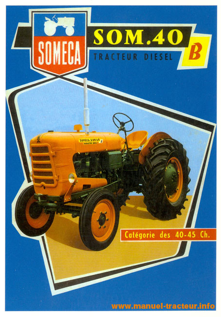 carte postale Tracteur SOM someca 40 B