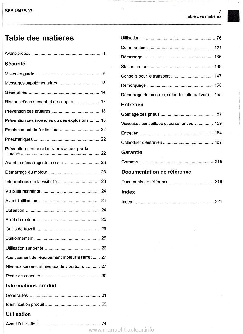 Deuxième page du Livret entretien chargeuses pelleteuses Caterpillar 422E 428E 432E 434E 442E 444E