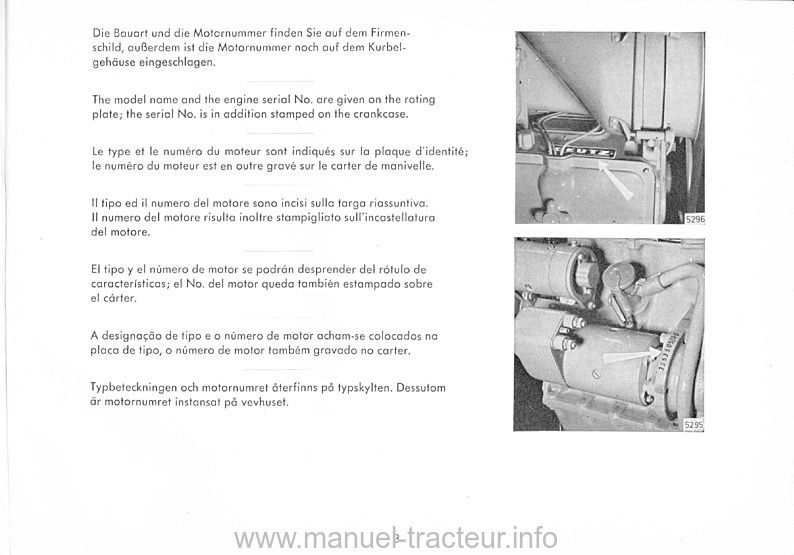 Quatrième page du Catalogue pièces détachées DEUTZ FA 2 L 514