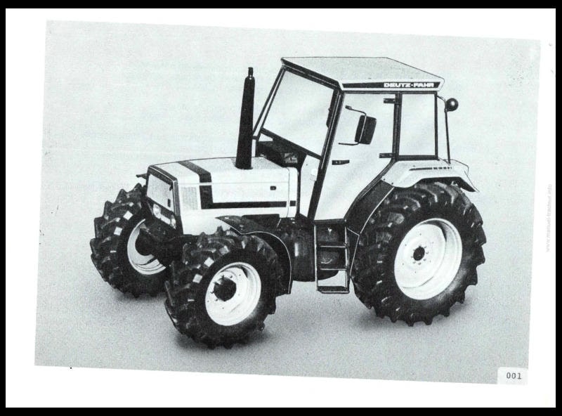 Deuxième page du Manuel instructions tracteurs Deutz DX 4.31 4.51
