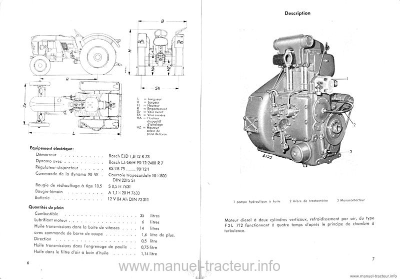 Cinquième page du Manuel instructions DEUTZ D25