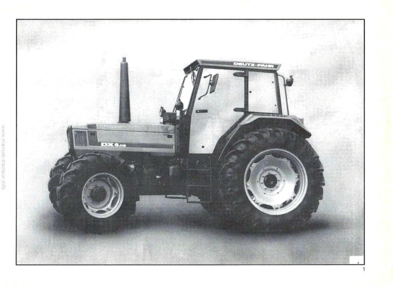 Deuxième page du Manuel instructions tracteurs Deutz Agroprima 4.31 4.51 4.56 6.06 6.16