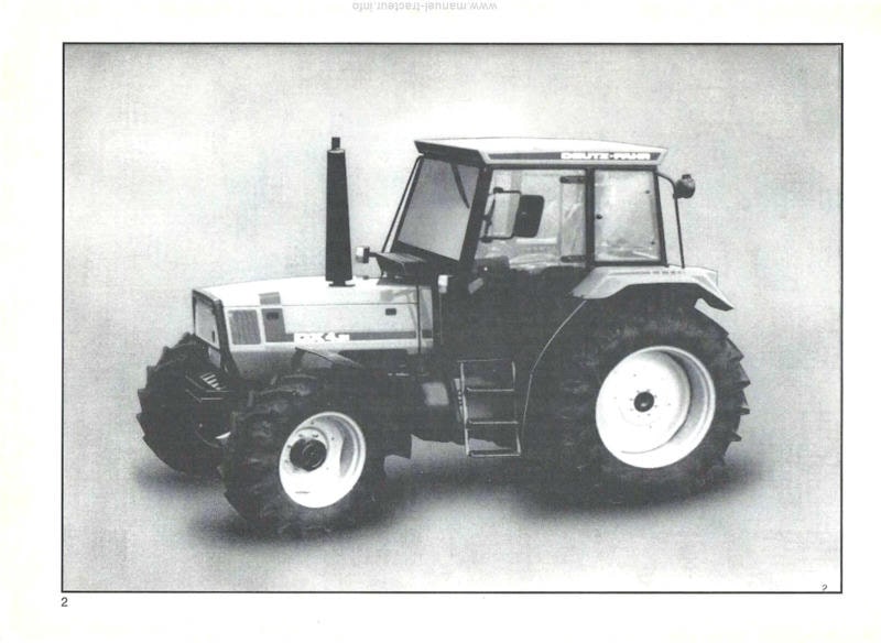 Troisième page du Manuel instructions tracteurs Deutz Agroprima 4.31 4.51 4.56 6.06 6.16
