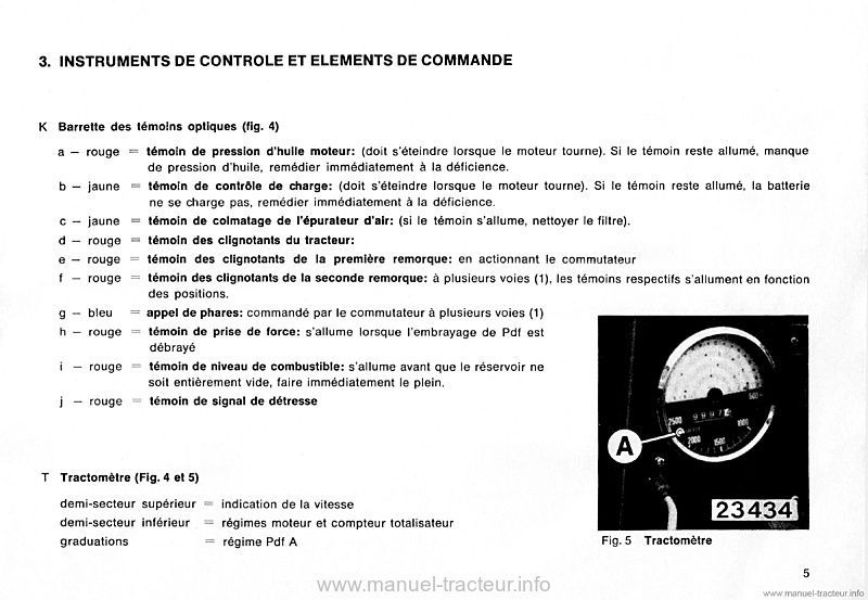 Quatrième page du Manuel instruction Deutz DX36 DX50 V-A