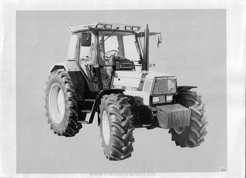 Quatrième page du Manuel instruction Deutz Agrostar DX 4.61 4.71 6.11 6.31 6.61