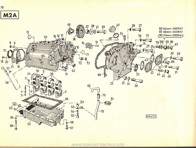 Cinquième page du Catalogue pièces rechange DEUTZ D 4005