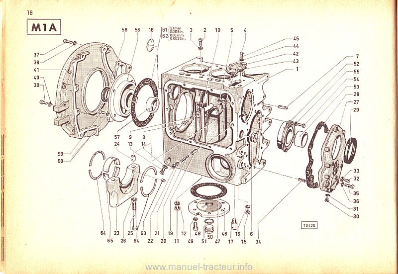 Cinquième page du Catalogue pièces rechange DEUTZ D 2505 D 3005