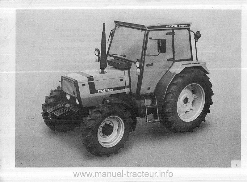 Quatrième page du Manuel instructions DEUTZ DX 3.10 3.30 3.50 3.60 3.65