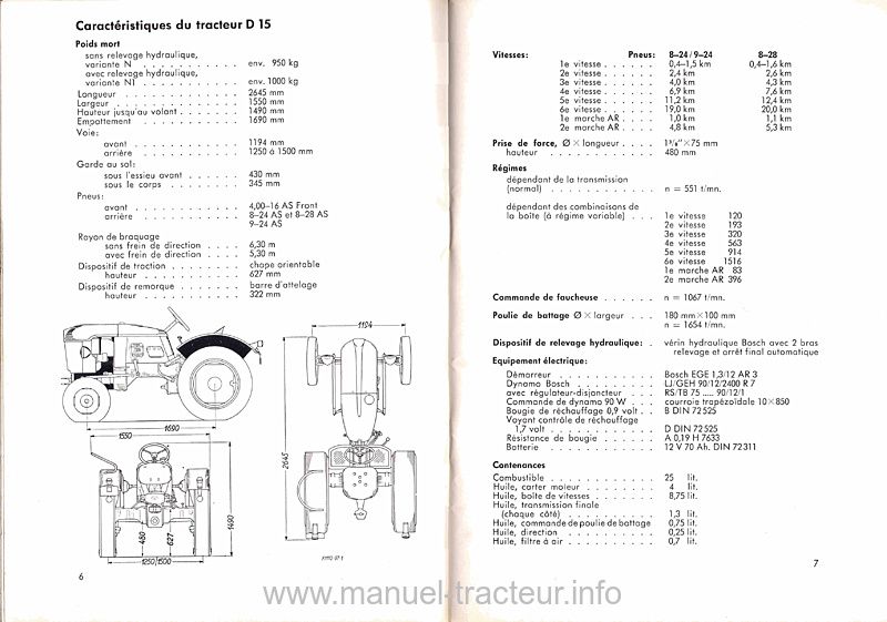 Cinquième page du Manuel instructions DEUTZ D 15