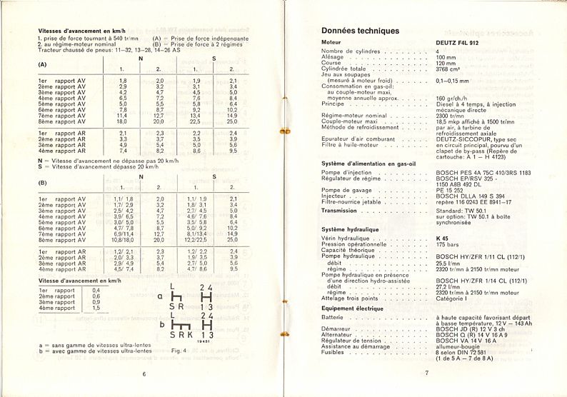 Cinquième page du Manuel entretien DEUTZ D 5506