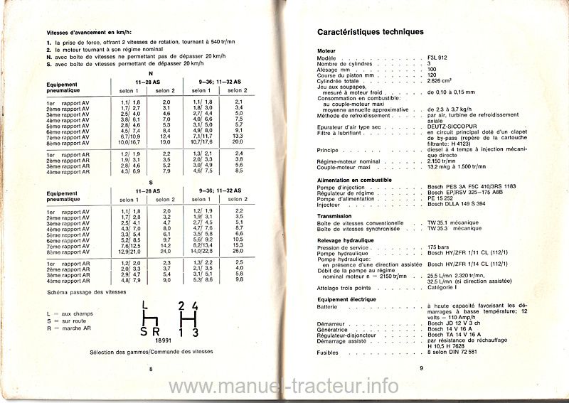 Sixième page du Manuel instruction DEUTZ D 4006