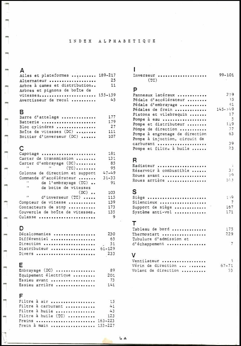 Quatrième page du Catalogue de pièces détachées pelleteuse CASE 580 CKB