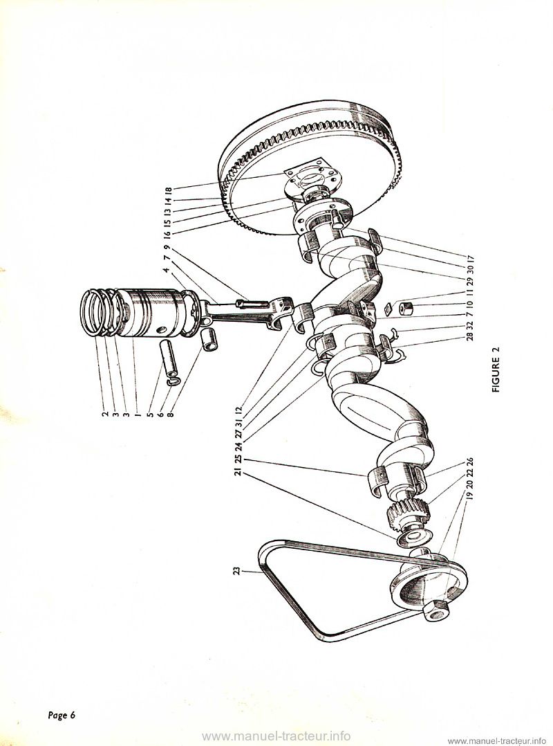 Sixième page du Catalogue pièces David Brown 950 880 850