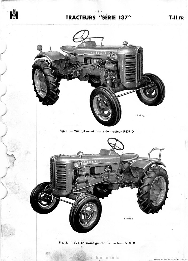 Cinquième page du Catalogue pièces FARMALL série F-137D FVV-137D