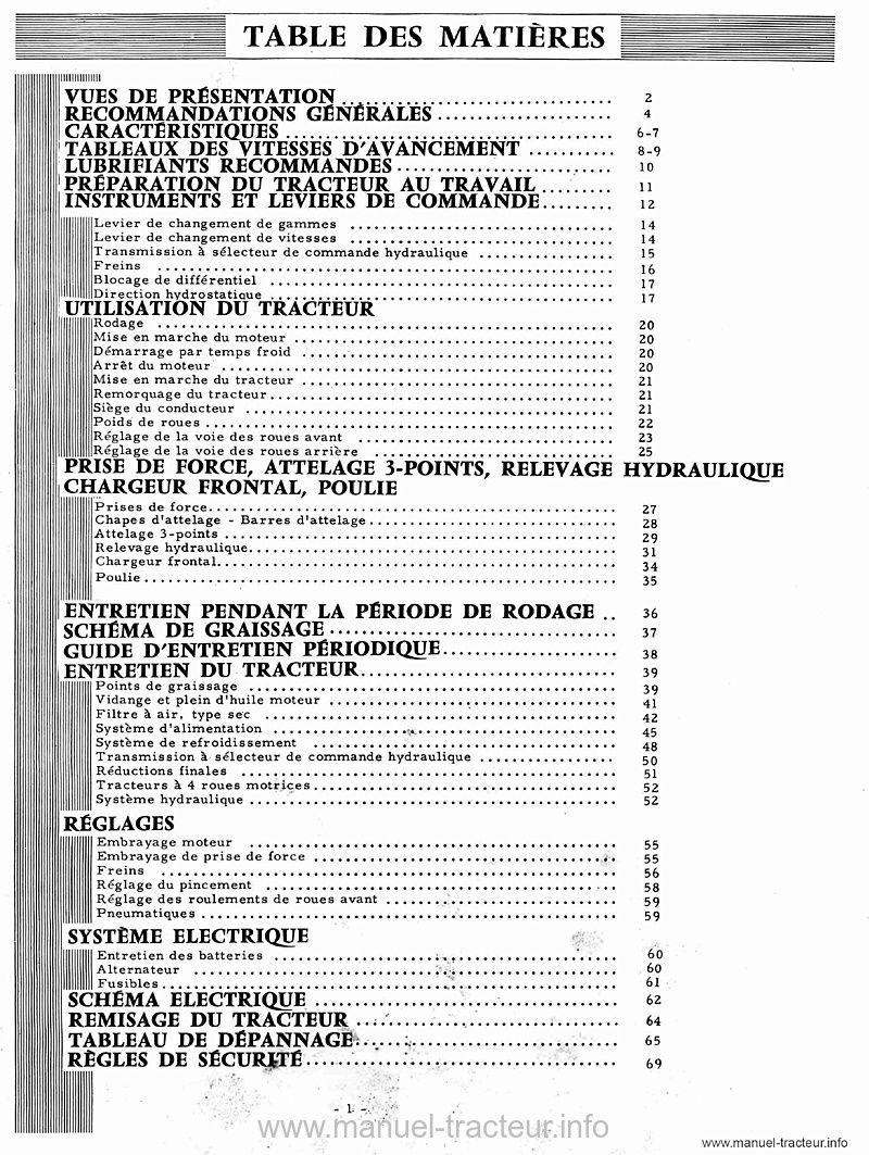 Deuxième page du Livret entretien IH 645 745 845