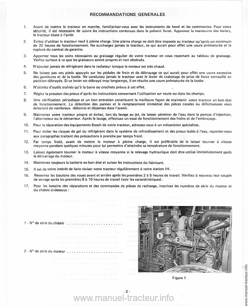 Sixième page du Manuel utilisation INTERNATIONAL 1255 1455 XL