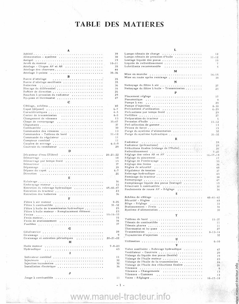 Deuxième page du Livret entretien McCORMICK INTERNATIONAL 523 624