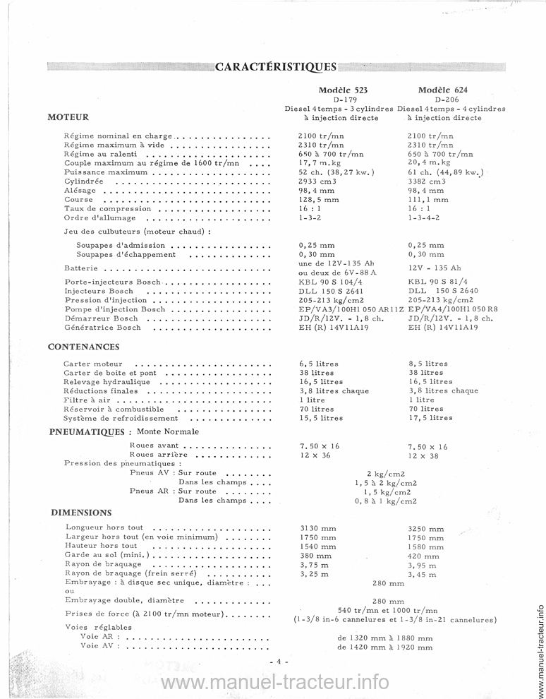 Cinquième page du Livret entretien McCORMICK INTERNATIONAL 523 624