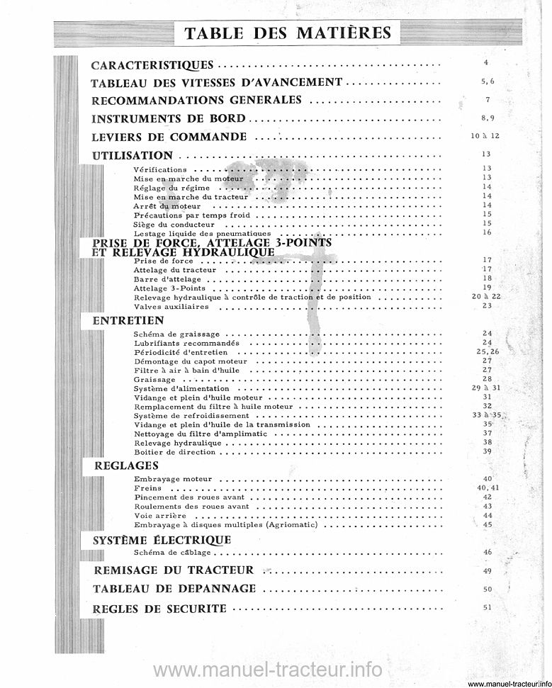 Deuxième page du Livret entretien McCORMICK INTERNATIONAL 423