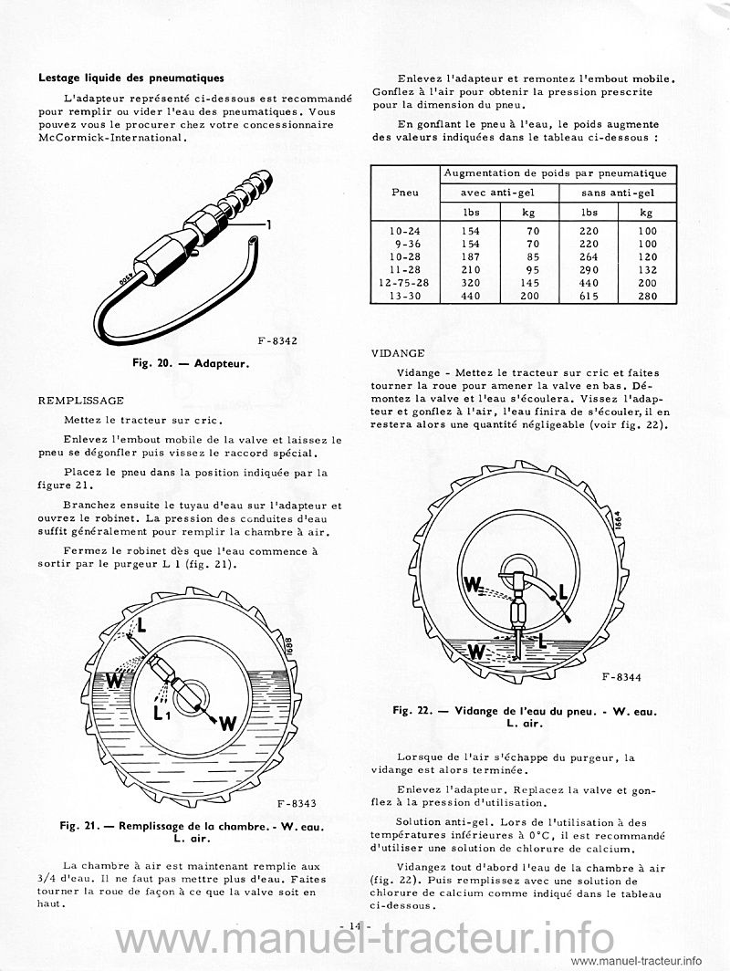 Troisième page du Livret entretien Mc Cormick IH 436