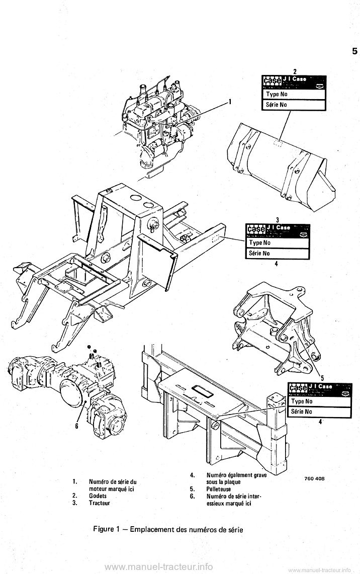 Cinquième page du Manuel Atelier Case 580F