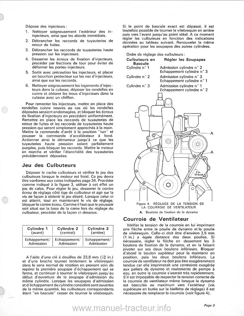 Sixième page du Manuel réparation Moteur 3 cylindres DAVID BROWN