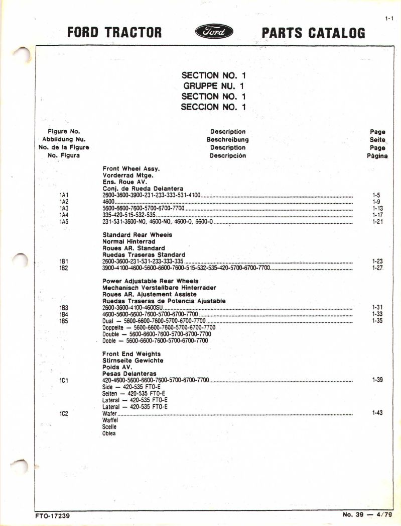 Ford Tractor Parts Catalog Manual On CD – Fits 2600, 3600, 4100, 4600, 5600, 6600, 7600 Series