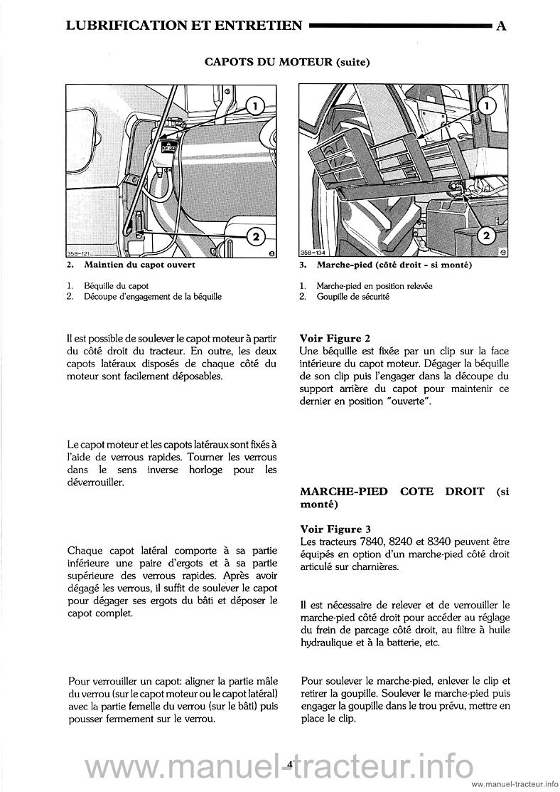 Sixième page du Manuel entretien Ford New Holland 5640 6640 7740 7840 SL SLE et 8240 8340 SLE