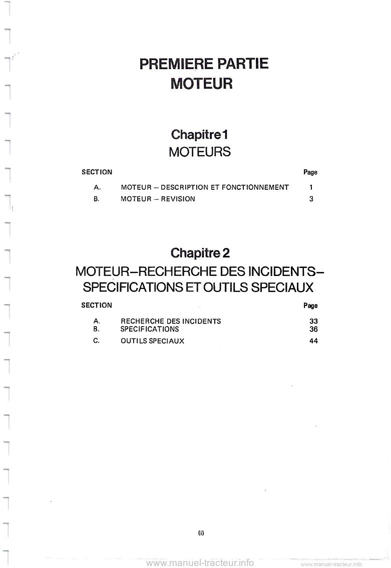 Quatrième page du Manuel de réparation du tractopelle Ford 550