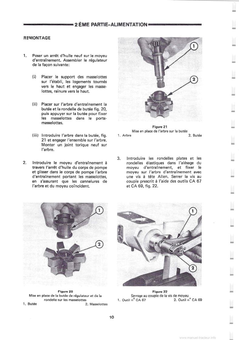 Huitième page du Manuel de réparation du tractopelle Ford 550