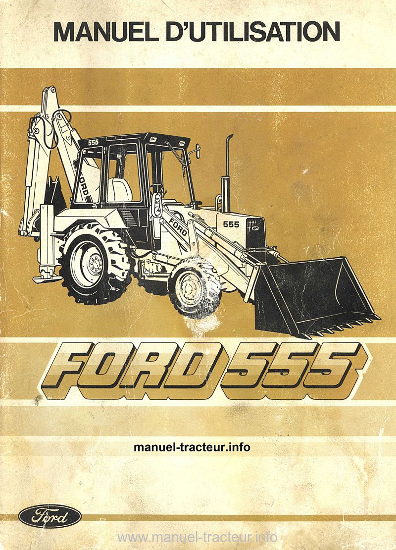 Première page du Manuel utilisation FORD 555