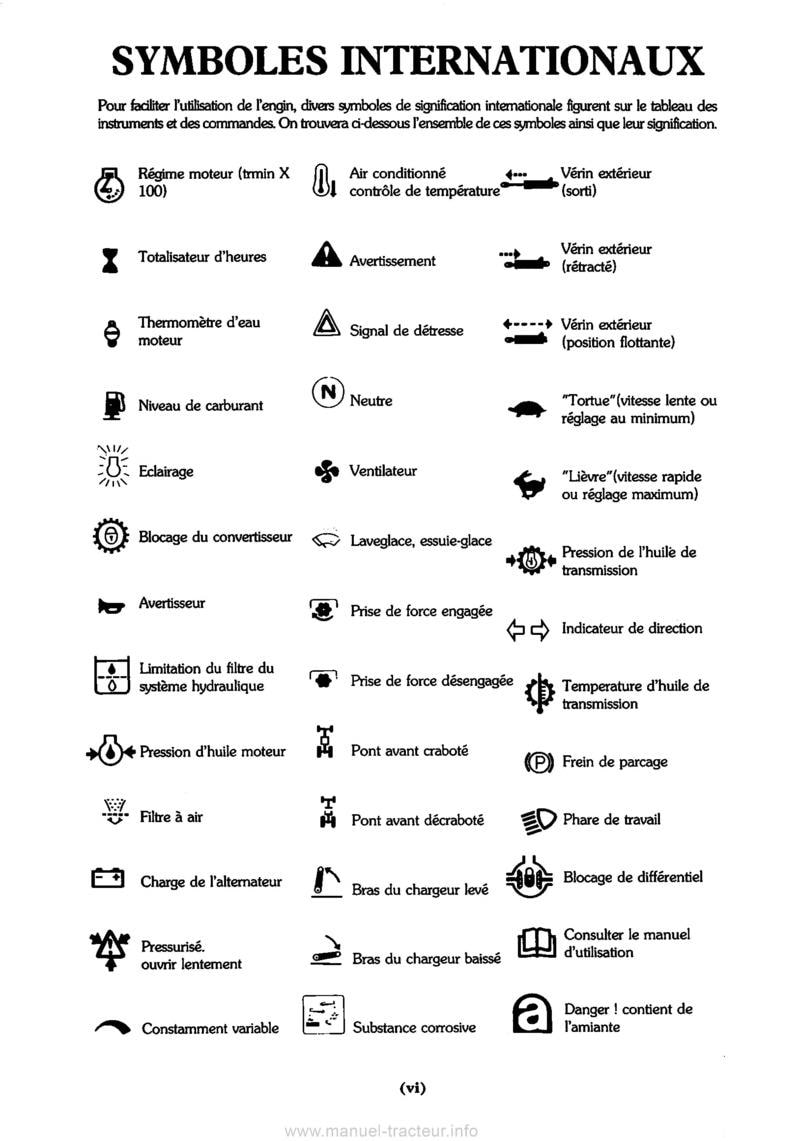 Troisième page du Manuel utilisation Ford 555D 655D