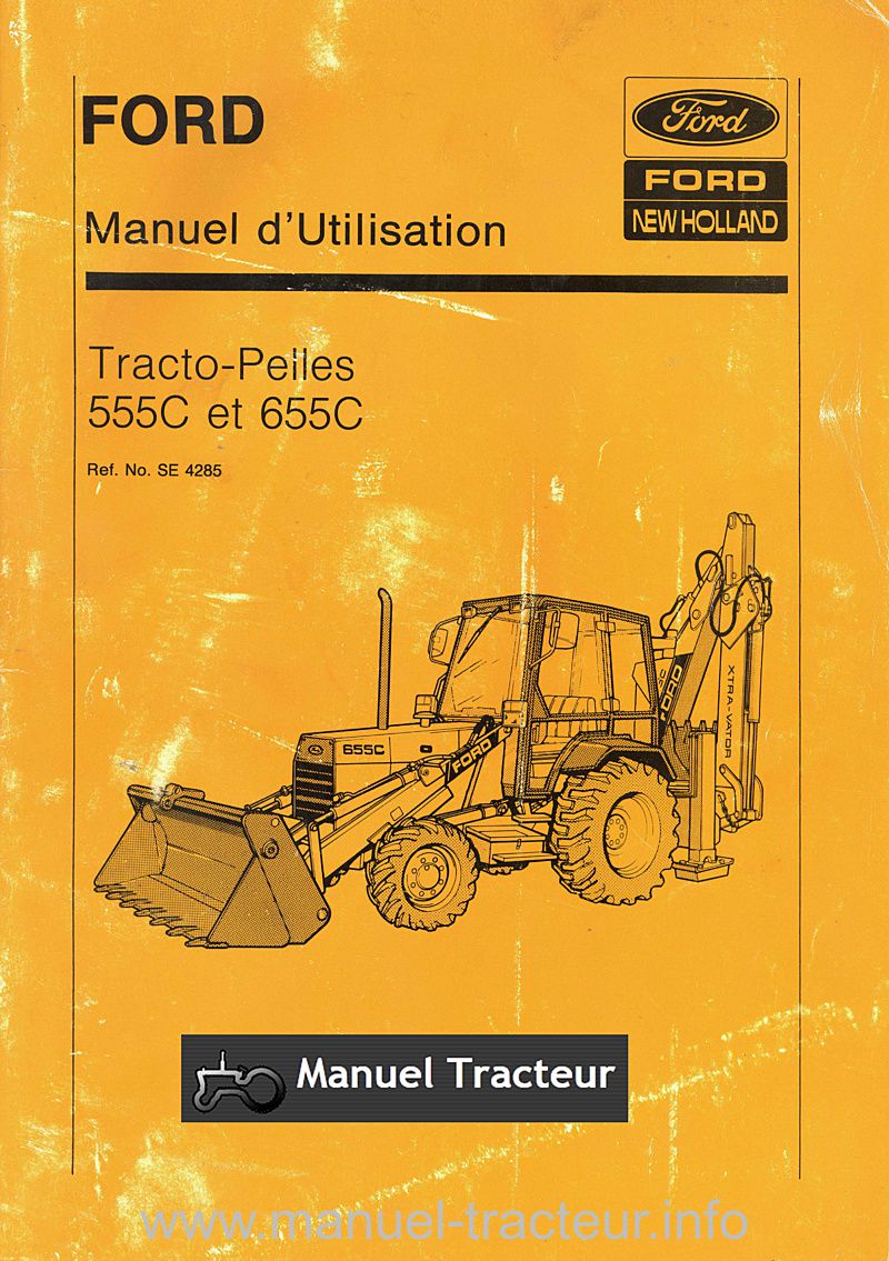 Première page du Manuel utilisation FORD New Holland 555c 655c