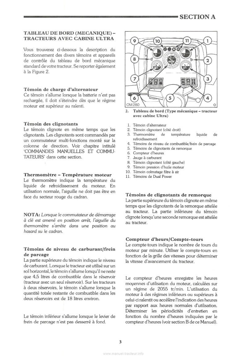 Cinquième page du Manuel utilisation tracteur Ford 7810