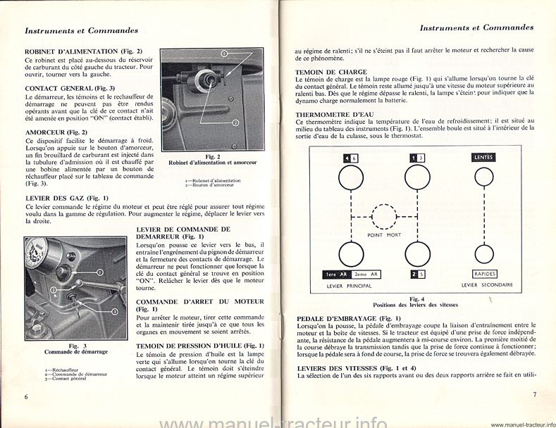 Cinquième page du manuel d'utilisation des tracteurs Ford Dexta et le nouveau Super Dexta