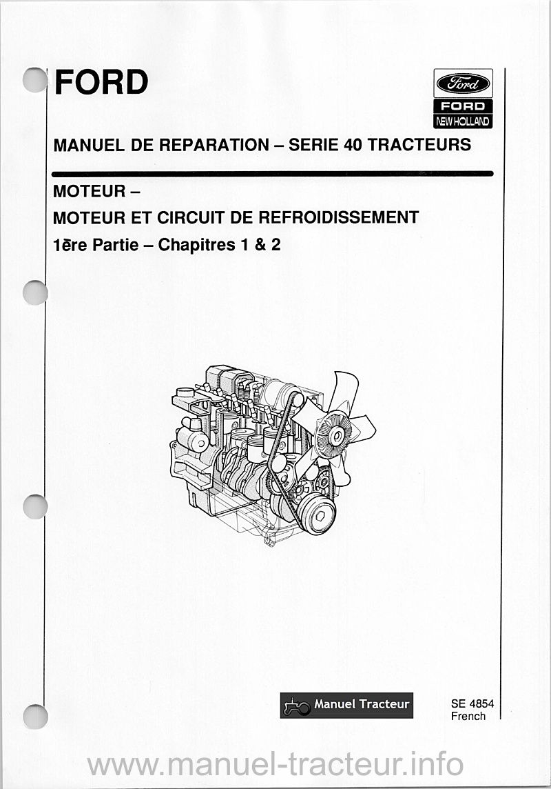 Deuxième page du Manuel d'atelier Ford 5640 6640 7740 7840 8240 8340