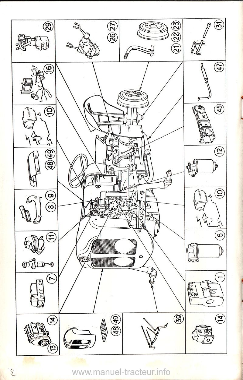 Quatrième page du Catalogue pièces détachées FORDSON DEXTA SUPER DEXTA