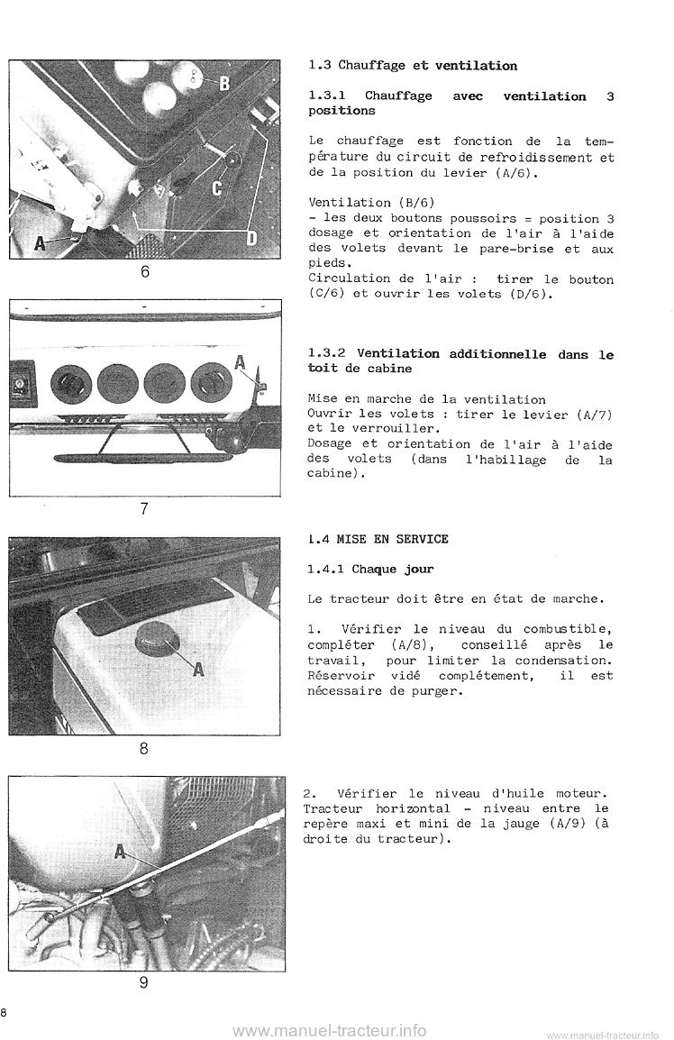 Sixième page du Livret Instructions Fendt Farmer 310 311 LS LSA