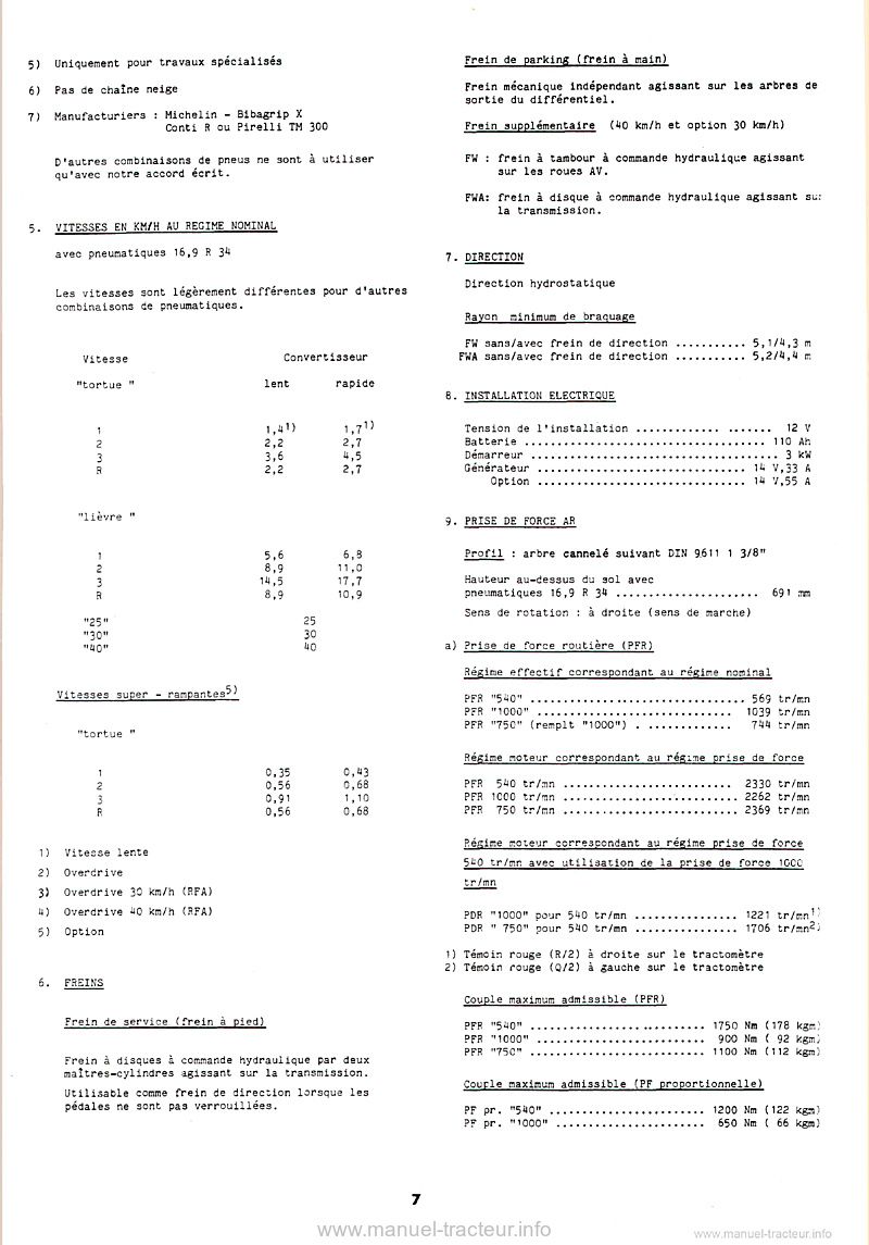 Sixième page du Manuel instructions FENDT FARMER 303 304 305 306 308 309 LS