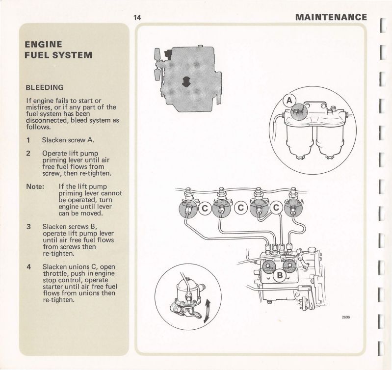 Cinquième page du Manuel entretien excavateur chargeur JCB 2D 3C 3D 2DS 3CS 700