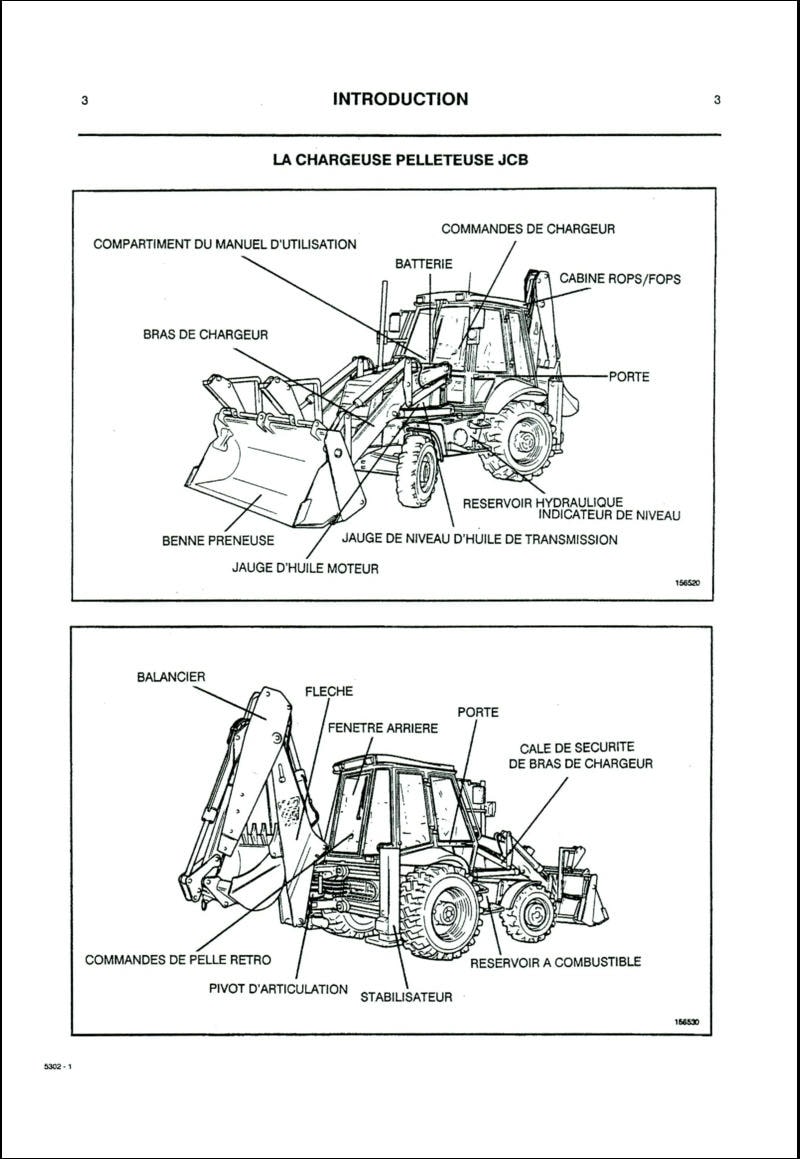 Quatrième page du Manuel de l'utilisateur pelle JCB 3CX 4C 4CN SITEMASTER  HAMMERMASTER