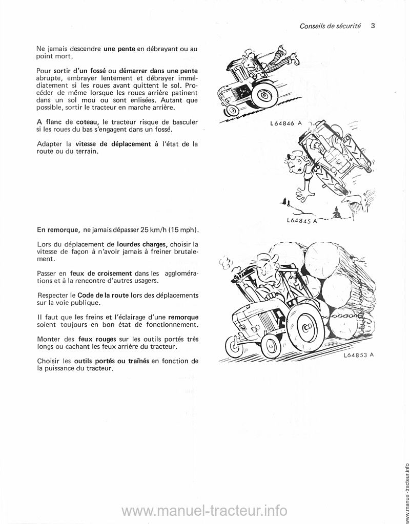 Cinquième page du Livret entretien JOHN DEERE 4040 4240 4440