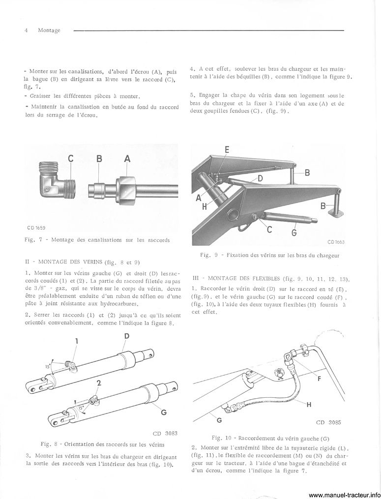 Sixième page du Livret entretien Chargeurs Agricoles 56 57 JOHN DEERE