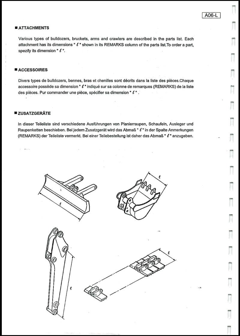 Deuxième page du Liste des pièces détachées pelleteuse Kubota KX36-2