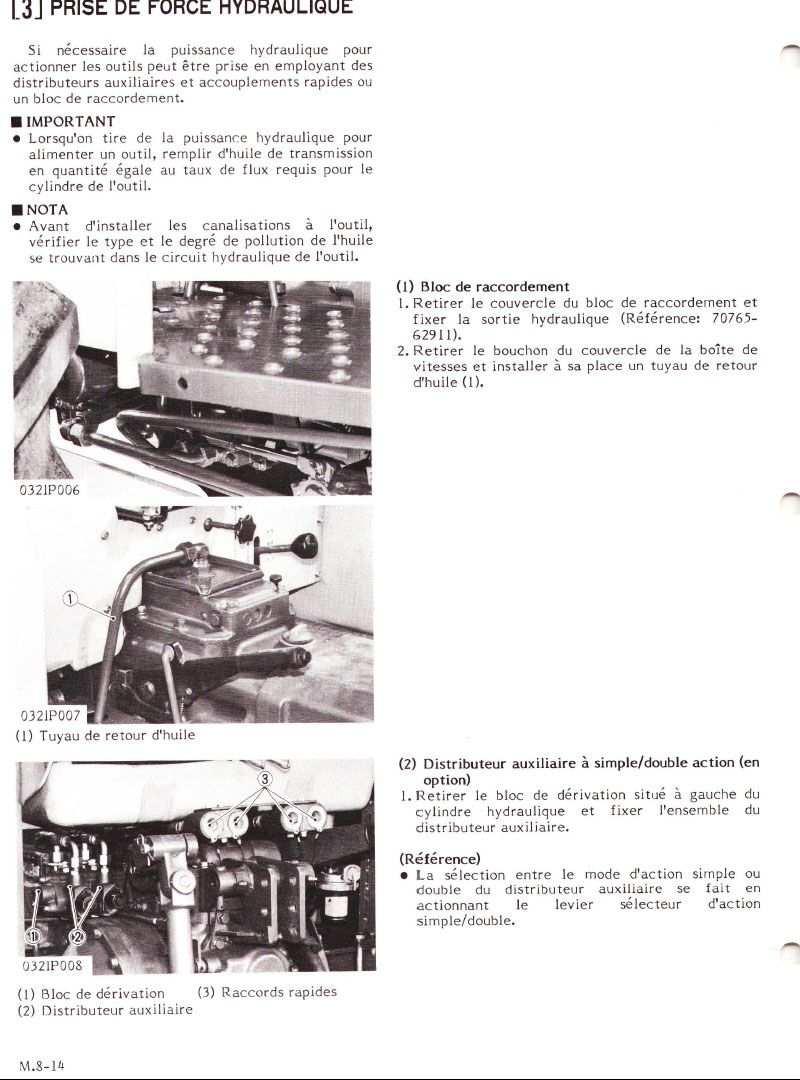 Sixième page du Manuel atelier Kubota L3750 L4150 