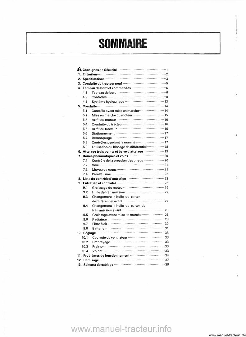 Quatrième page du Manuel de l'utilisateur Kubota B4200 